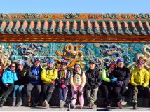 琉璃渠村头合影