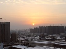 雪后上海的早晨。。。