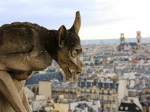 巴黎圣母院屋顶寻找风云车友